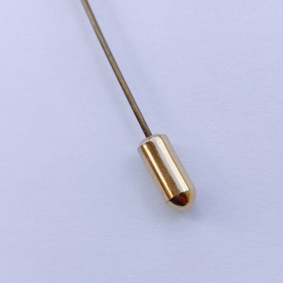 Mid Century Enamel Seagull Stick Pin Bird Brooch Gold Tone Beach Hat Jewelry 50s - Picture 5 of 7